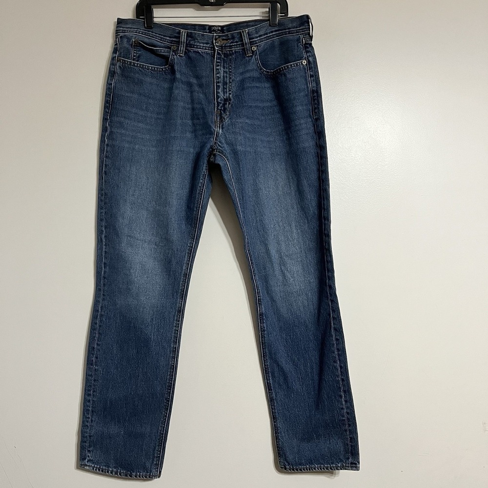 J. Crew Men's The Sutton Medium Wash Bootcut Jeans‎ Size 35x32